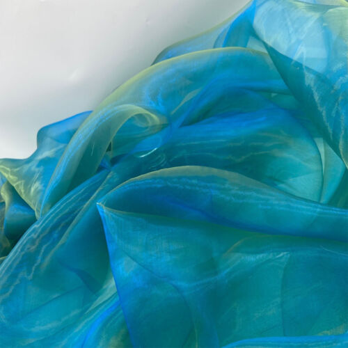 Shiny Colorful Gradient Organza Fabric Transparent Flash Iridescent Gauze Fabric - Picture 24 of 40