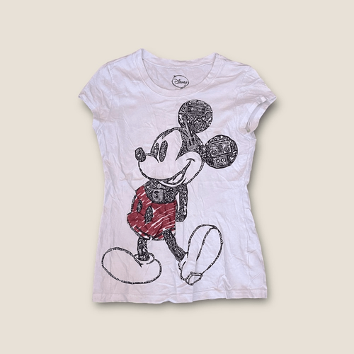 T-shirt manica corta grafica Disney Topolino bianca M Junior 7-9 - Foto 2 di 5