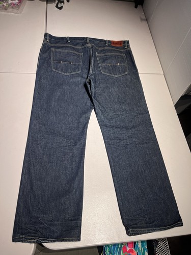 Polo Ralph Lauren Jeans Men's 44x32 Big Blue Classic 867 Cotton Denim VTG Y2K - Picture 10 of 11