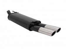Novus Schalldämpfer Endtopf 2x85/58mm AM-Design Stahl für VW Golf 3 III+ABE