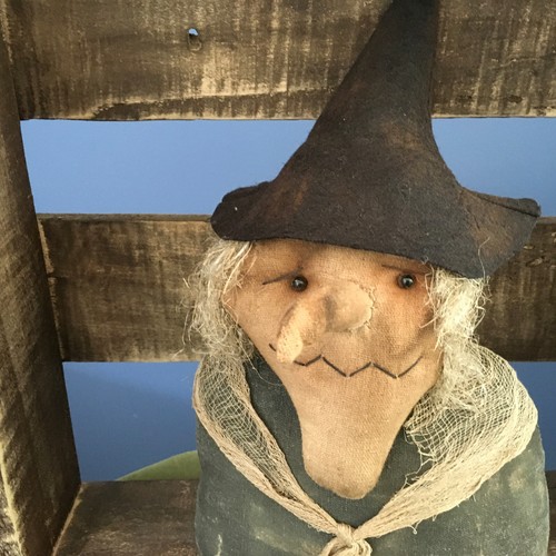 Handcrafted Folk Art/Primative  Witch - Picture 2 of 8