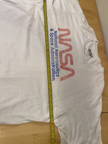 NASA Men’s Size XL White Tshirt National Aeronautics & Space Administration - Picture 7 of 8