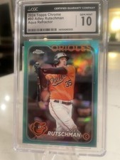2024 Topps Chrome Adley Rutschman #80 Aqua Refractor 36/199 ⚾️⚾️🔥🔥