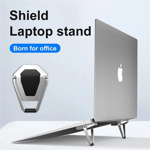 Metalowy stojak na laptopa Składany lekki uchwyt na biurko kompatybilny z Macbookiem - Zdjęcie 2 z 6