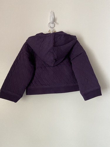 NWT Gymboree Royal Garden Girls Hooded Jacket Coat 4 4T Purple - Picture 3 of 3