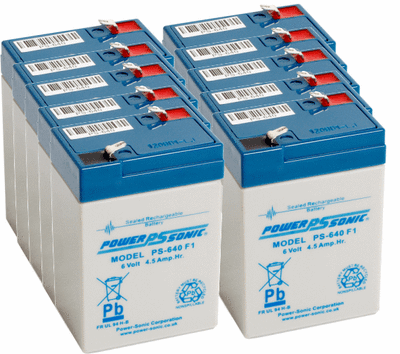 10X Rechargeable Battery 6 Volt Sealed Lead Acid 4.5AH 6V4.0.BEST PRICE EVER