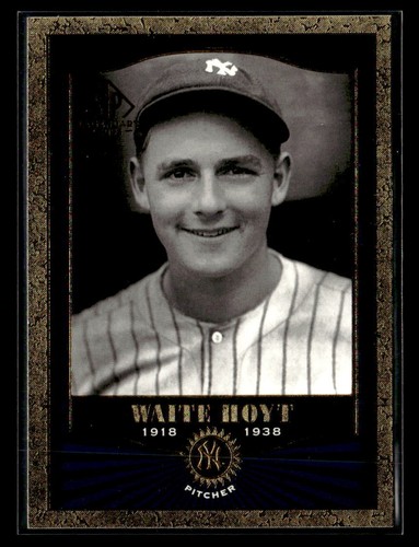 2001 SP Legendary Cuts #88 Waite Hoyt Card New York Yankees - Bild 1 von 2