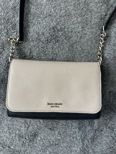 Kate Spade New York Crossbody Shoulder Bag Phone Holder Cream/Black NWOT 4019 - Picture 2 of 9