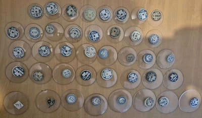 lot de 40 verres rond pour montres anciennes gousset horloger horlogerie - Photo 1/2