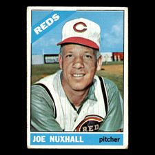 Joe Nuxhall #483 1966 Topps Cincinnati Reds Baseball Card MLB EX