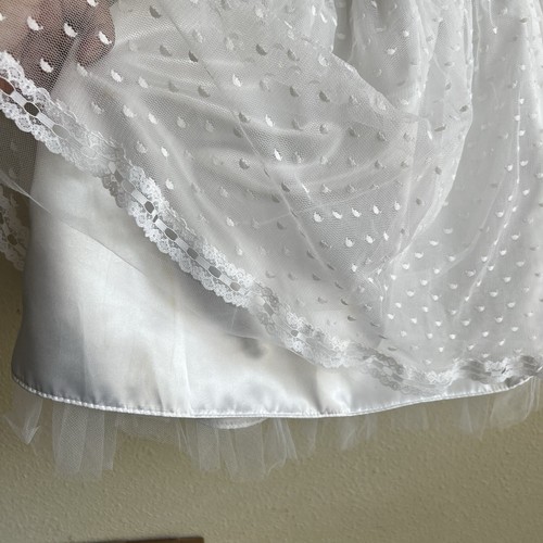 Vintage Gunne Sax Jessica McClintock White Lace Strapless Dress 9/10 Prom Bride - Picture 8 of 9