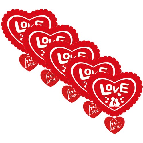 4 Pcs Love Flag Decoration Valentine's Day Heart Decorations for Home - Picture 12 of 12
