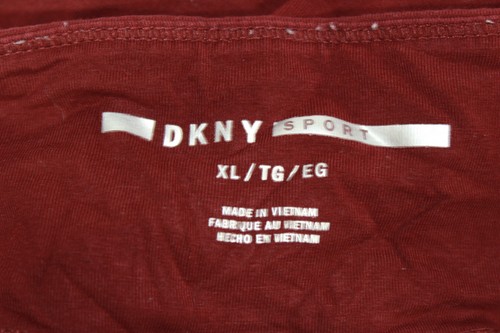 DKNY Sport Leggings XL Burgundy Stretch - Picture 8 of 9