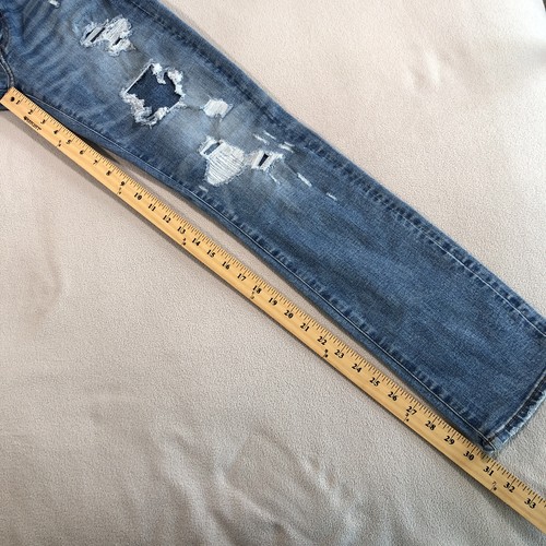 American Eagle Airflex Patchwork Distressed Slim Herrenjeans Größe 31 x 32 - Bild 6 von 13