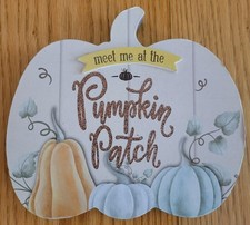 Fall/Pumpkin Sign Wall Art Door Hanger/ Table Plaque Halloween