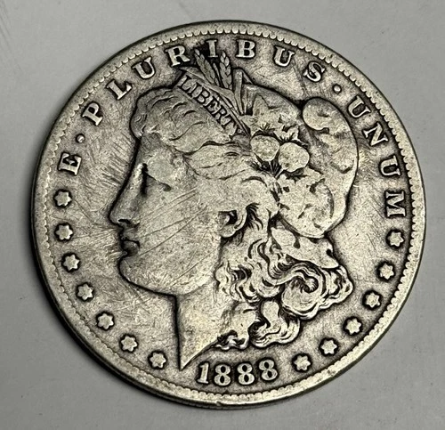VG 1888-S Morgan Silver Dollar (obverse damage), U.S. $1 Coin Better Date