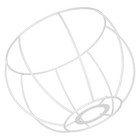 Iron Wire Lampshade Frame for Bedside Table and Pendant Lamp Cage