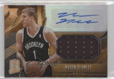 2013-14 Panini Spectra Jersey Orange /60 Mason Plumlee #106 Rookie Auto RC