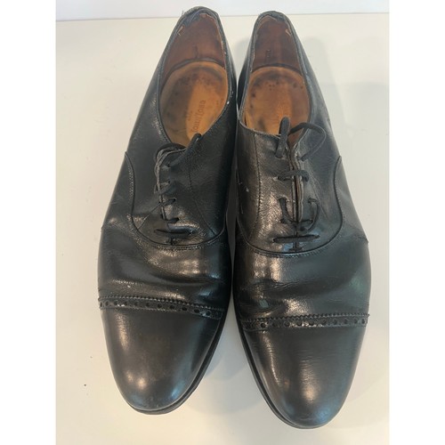 Johnn Lobb Black Leather Men’s Oxford Dress Shoes Size 8.5 JP - Picture 6 of 13