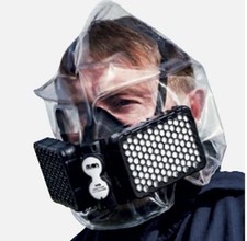 NH15 COMBO (WITH CARBON MONOXIDE)  ESCAPE HOOD NIB, SIZE REGULAR