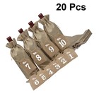 20pcs Wine Bag Wine Bottle Drawstring Bag Wine Bottle Cover Wine Bottle Storage 