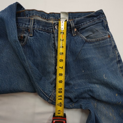 Jeans Levi's 501 Para Hombre 36x30 (34X29) Botón Mosca Calce Original Pierna Recta Azul - Imagen 3 de 17