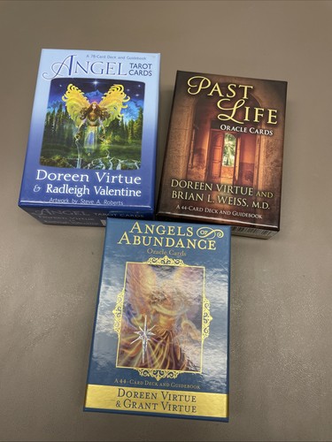 Carte Oracolo e Tarocchi DOREEN VIRTUE lotto di 3 - complete - Foto 1 di 7