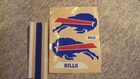 Buffalo Bills FULL SIZE FOOTBALL HELMET DECALS WITH STRIPE & BUMPERS