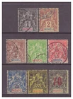 Comoro Islands Mohele 1906-1912 Sage Type x 8 stamps Used