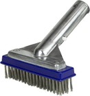 20178 Aluminum-Back Swimming Pool Algae Brush with 5-Inch Steel Brush2