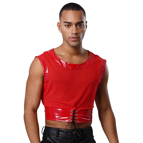 Herren Shirts Bodybuilding Weste Muskel Crop Tops Bühne Performance Clubwear Rave - Bild 7 von 57