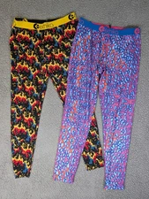 Ethika Women's Leggings Set Of 2 Size XL Graphic Prints Colorful Athleisure 