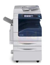 Xerox WorkCentre 7545 Color Copier Printer Scanner w/ Stapling Finisher, Good!