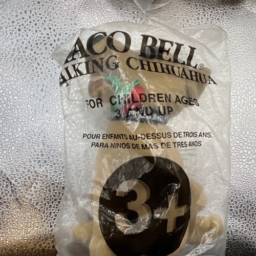 Vintage 90s Taco Bell Chihuahua ~Lot of 4 Plush Dog~Sealed- 3 Work- 1 Does not - Picture 2 of 12