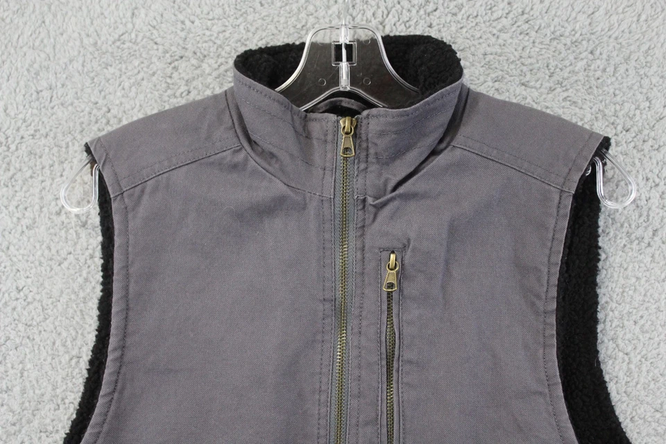 Chaleco forrado Sherpa Dickies para hombre talla mediana gris Foto 2 de 4