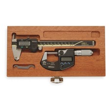 MITUTOYO 64PKA077B Precision Meas.Tool Kit, Digital Caliper 1ARY4