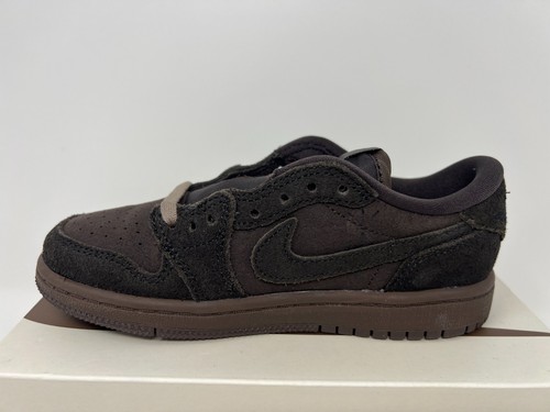 Travis Scott x Air Jordan 1 Low OG SP Velvet Brown (PS) Größe 12C DO5442-202 - Bild 4 von 7