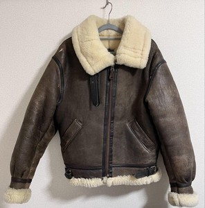 ジャケット・アウター AVIREX B-3 Made in USA Made In The Usa Avirex Shearling Jacket B-3 Paint 44 Bomber