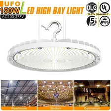 150W LED High Bay Light Commercial Warehouse Shop Light 22500LM 5000K Daylight