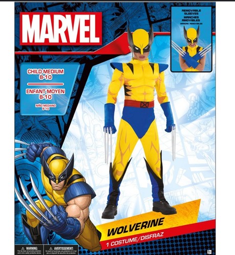 Halloween Wolverine Children Costume Size 8-10