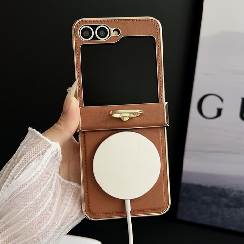 Magnetic Case For Samsung Galaxy Z Flip7 Flip6 Flip5 Flip4 3 Ring Holder Cover - Bild 7 von 14