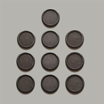 10pcs 304 Stainless Steel Mesh Screen Cover-Edge Filter Disc Dia 18mm Mesh 80