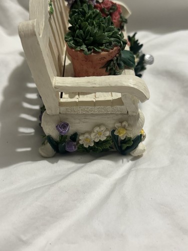 Banco de jardín de flores San Francisco Music Box Company para damas Cottagecore Mozart - Imagen 6 de 7