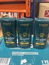 3-pk. JASON Men's Refreshing Deodorant Stick 2.5 oz Aluminum Free. Citrus/Ginger