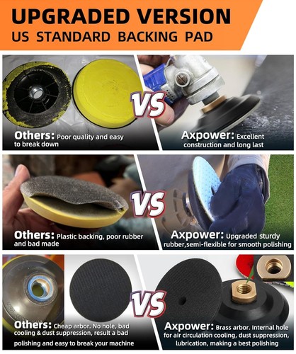 4" Diamond Polishing Pads 12PCS 50-8000 Grit Wet Dry Stone Polisher - Picture 4 of 10