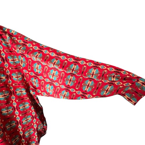 ELISABETH Liz Claiborne Sz 20 Aztec Print Long Sleeve Shirt Western Stagecoach - Picture 2 of 11