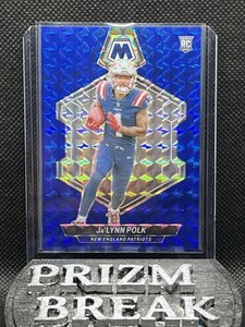 2024 Panini Mosaic Ja’Lynn Polk RC Rookie Blue Mosaic Prizm /99 #337 Patriots 🏈