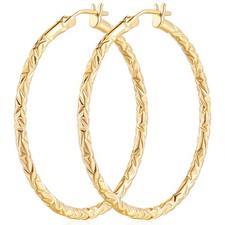 14K Gold Hoop Earrings for Women 14K Gold Earrings for Women Hoop Earring for...