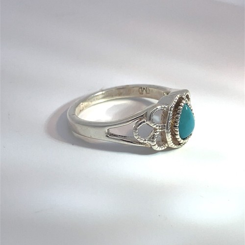 Sterling Silver Turquoise Rings, Earrings, and Pendant Lot - Picture 13 of 24