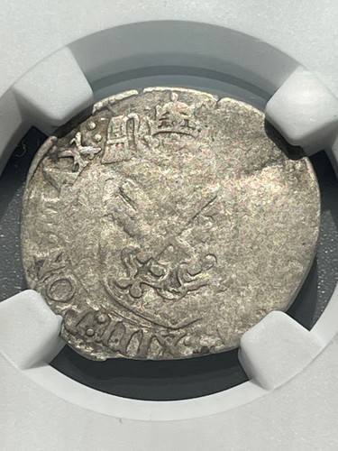 Papal States. France Pope Gregory XIII, 1572-1585. Billon Douzain, NGC VG Detail - Picture 3 of 4